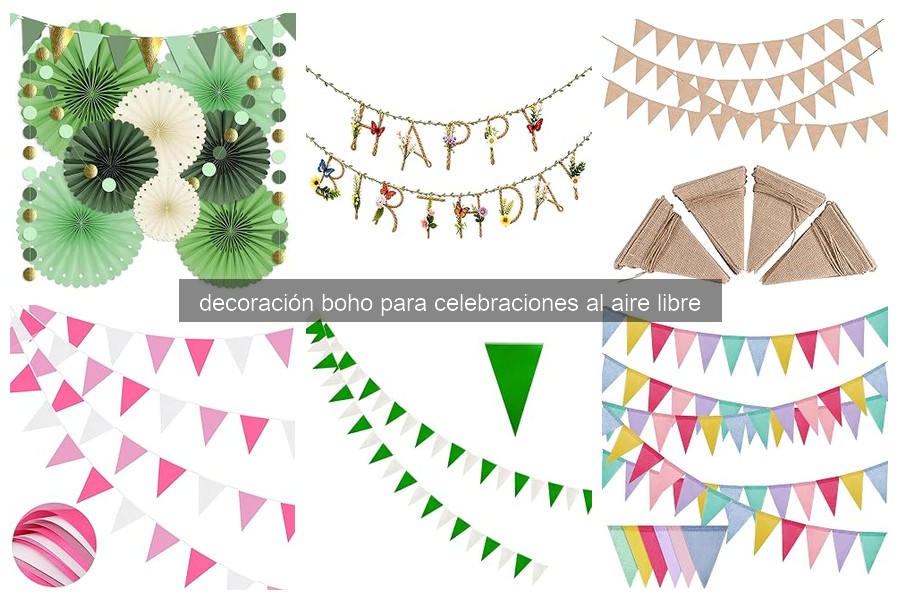 Ideas creativas para decorar celebraciones al aire libre boho