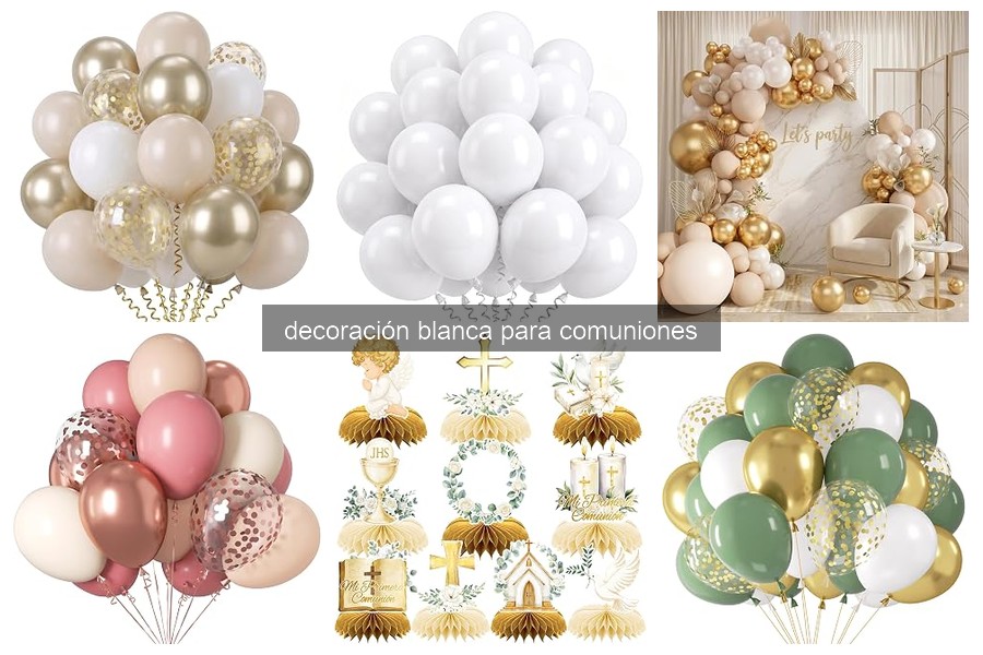 Ideas de Decoración Blanca para Comuniones: Estilos y Elementos