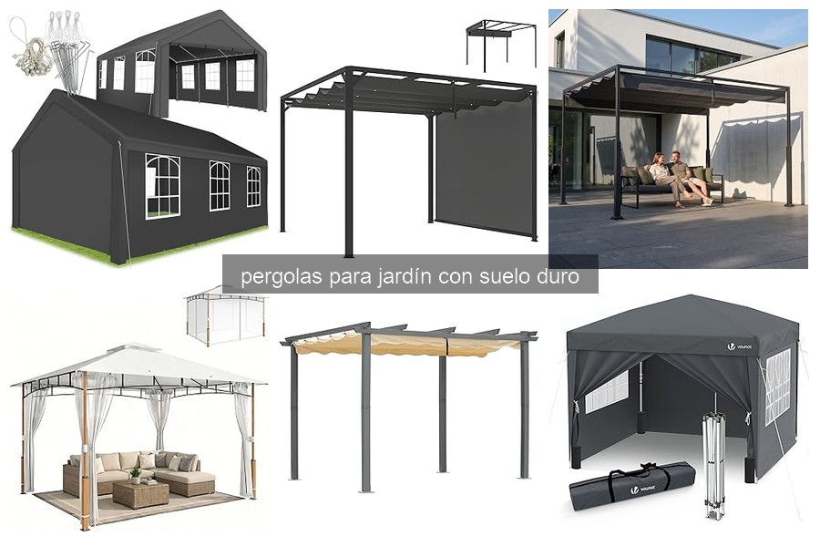 Las mejores pérgolas para jardín sobre suelo duro en 2026