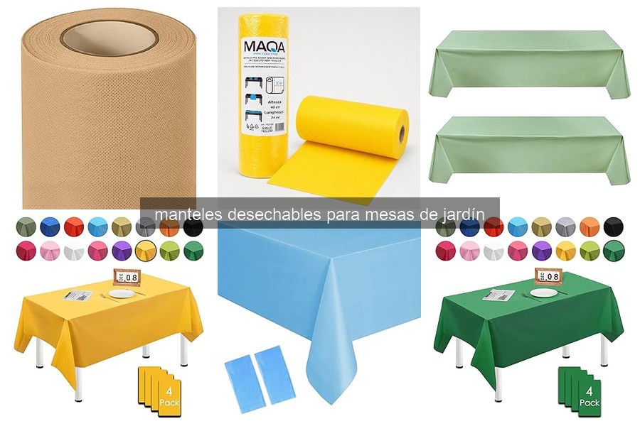 Los Mejores Manteles Desechables para Mesas de Jardín