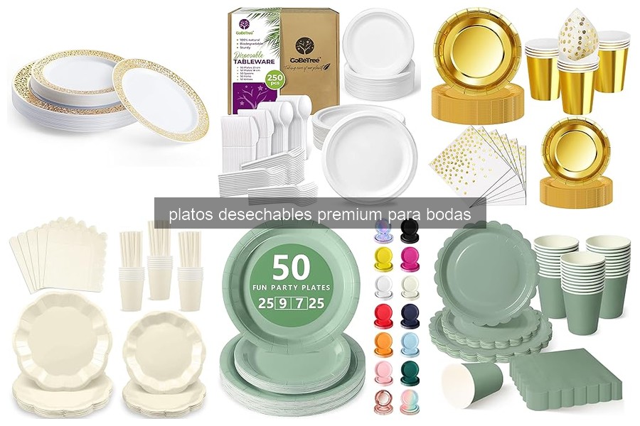 Los mejores platos desechables premium para bodas en 2026