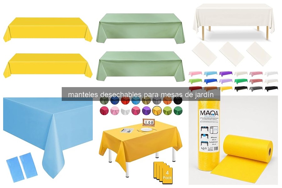 Manteles desechables vs reutilizables para eventos al aire libre