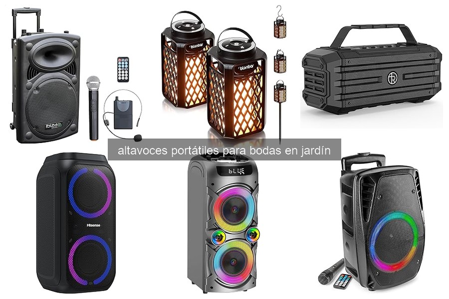 Mejores altavoces portátiles para bodas en jardín 2026