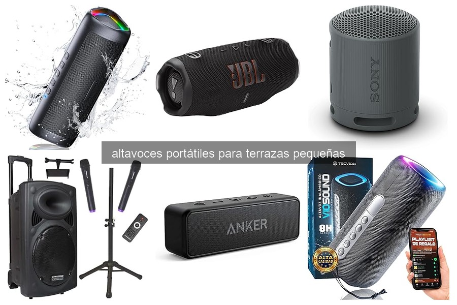 Mejores altavoces portátiles para terrazas pequeñas en 2026