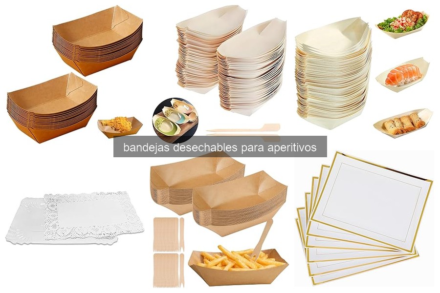 Mejores bandejas desechables para aperitivos al aire libre