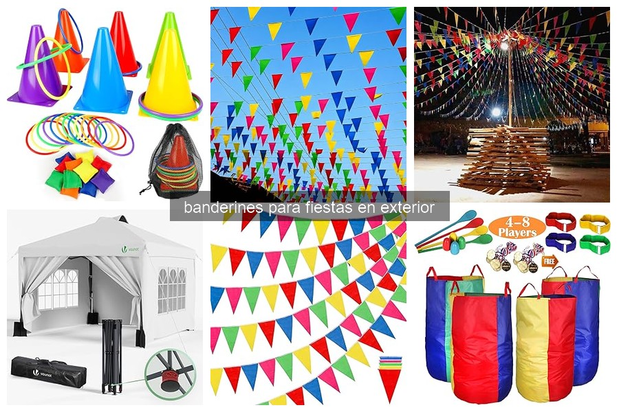 Mejores banderines decorativos para fiestas al aire libre