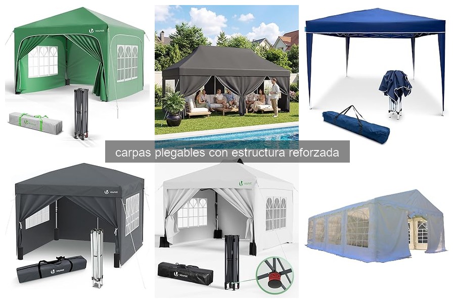 Mejores carpas plegables con estructura reforzada para eventos