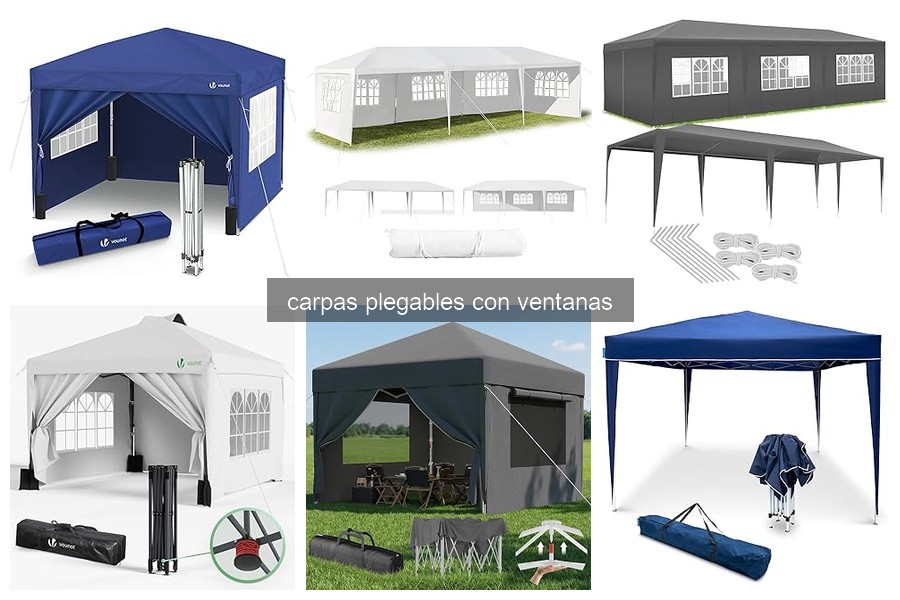 Mejores carpas plegables con ventanas para fiestas al aire libre