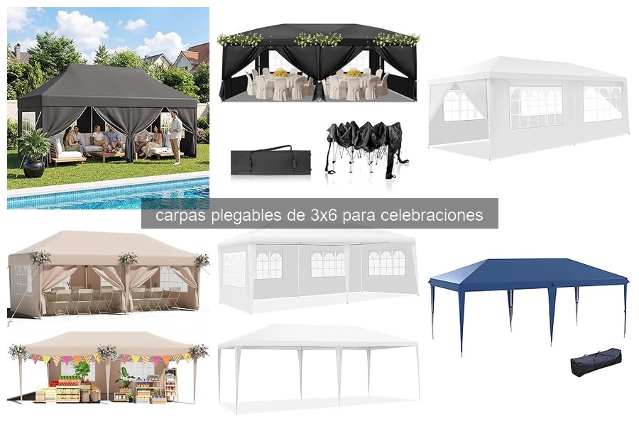 Mejores Carpas Plegables de 3x6 para Eventos en 2026