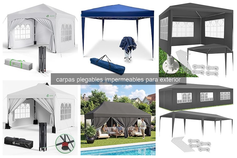 Mejores carpas plegables impermeables para fiestas en jardín