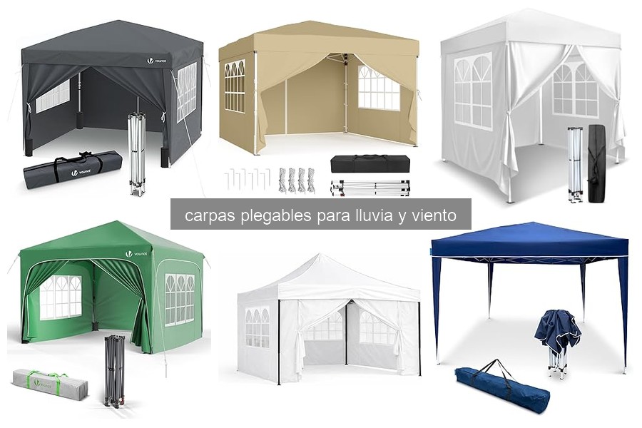 Mejores carpas plegables para lluvia y viento en 2026