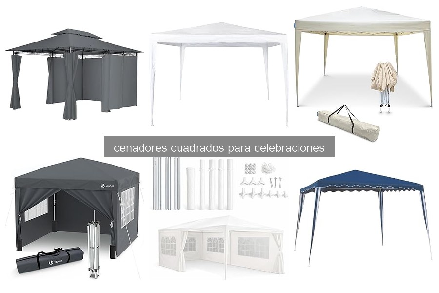 Mejores cenadores cuadrados para celebraciones al aire libre