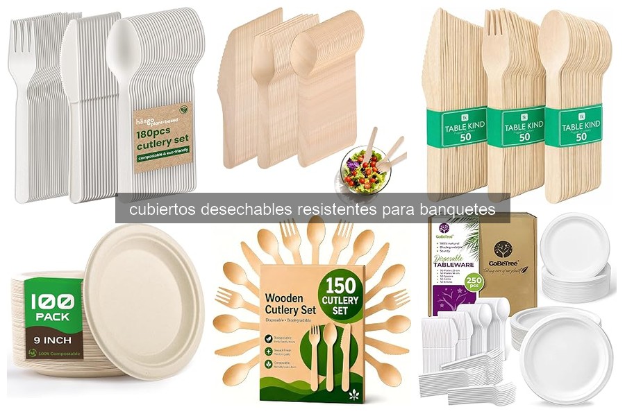 Mejores cubiertos desechables resistentes para banquetes 2026
