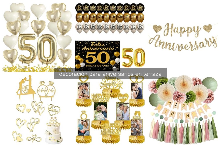 Mejores decoraciones para aniversarios en terrazas en 2026