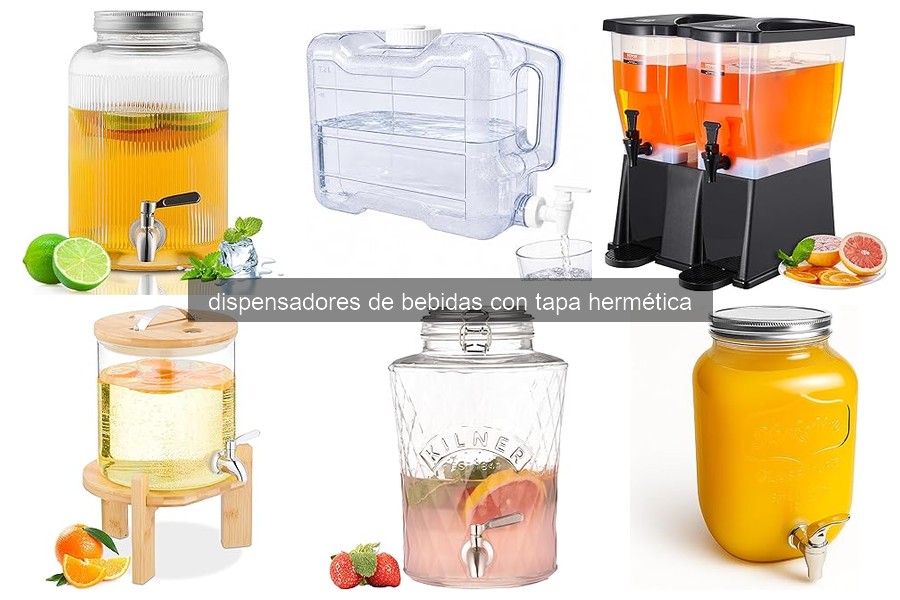 Mejores dispensadores de bebidas con tapa hermética para fiestas