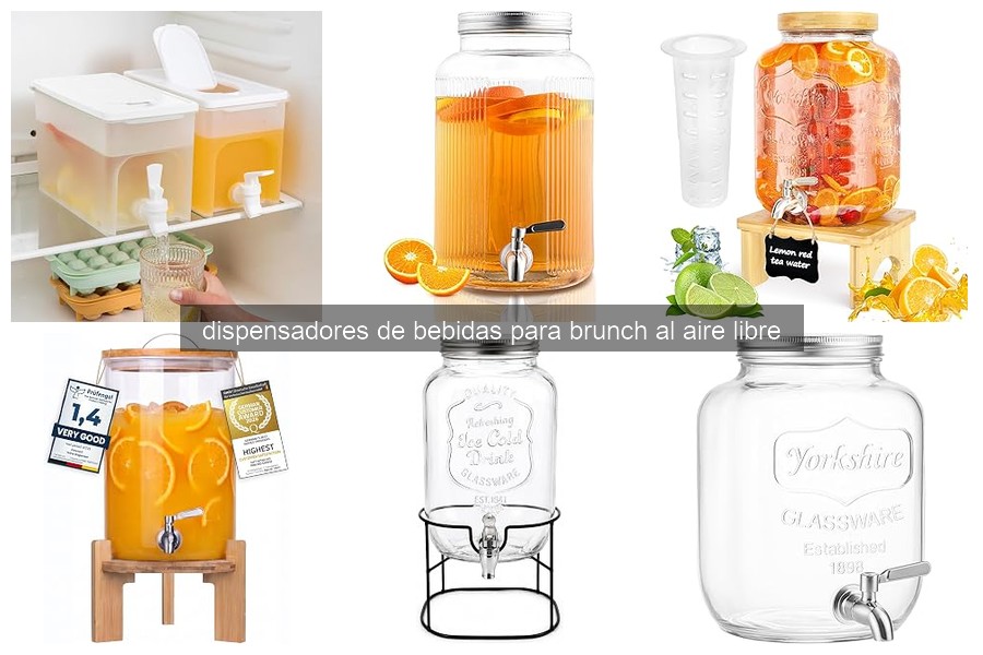 Mejores dispensadores de bebidas para brunch al aire libre
