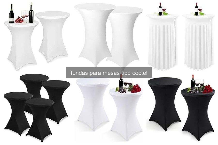 Mejores fundas para mesas tipo cóctel para eventos al aire libre