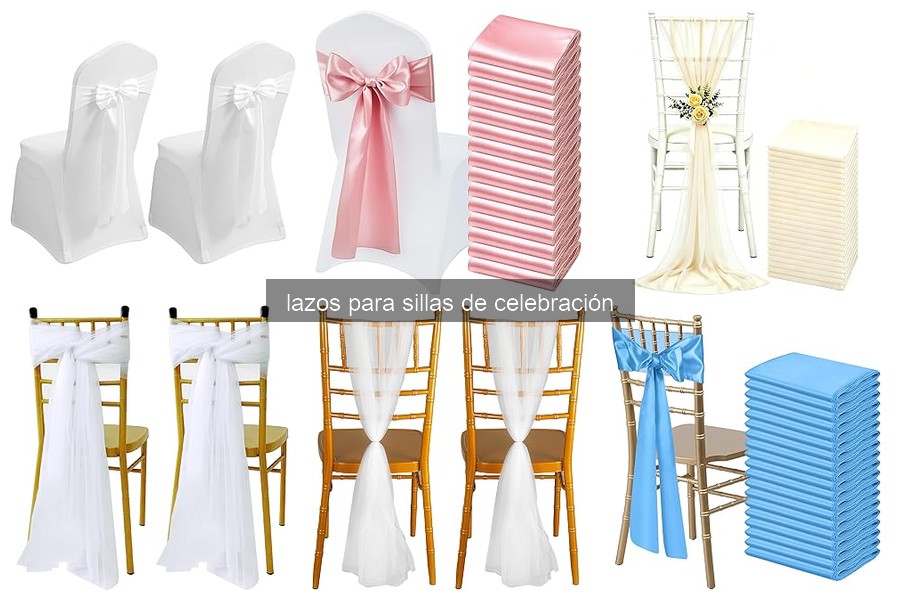 Mejores lazos para sillas de boda: comparativa 2026