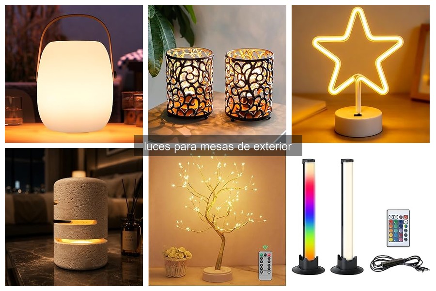 Mejores luces para mesas de exterior: comparativa 2026