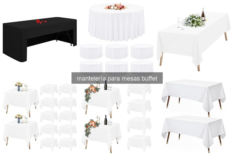 Mejores mantelerías para mesas buffet de eventos al aire libre