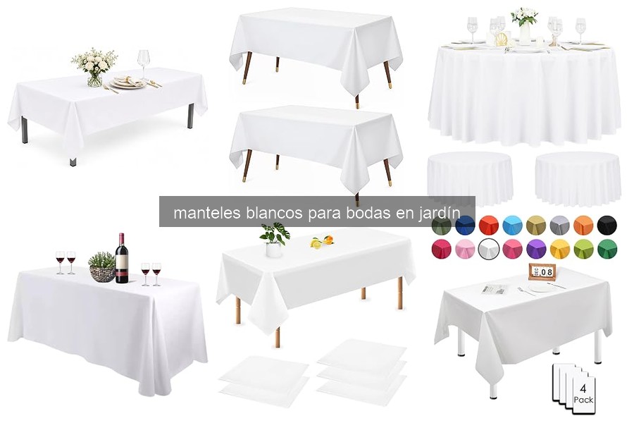 Mejores manteles blancos para bodas en jardín y precios