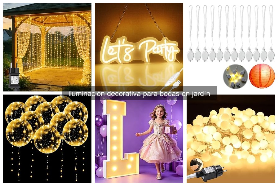 Mejores marcas de luces decorativas para bodas en jardín
