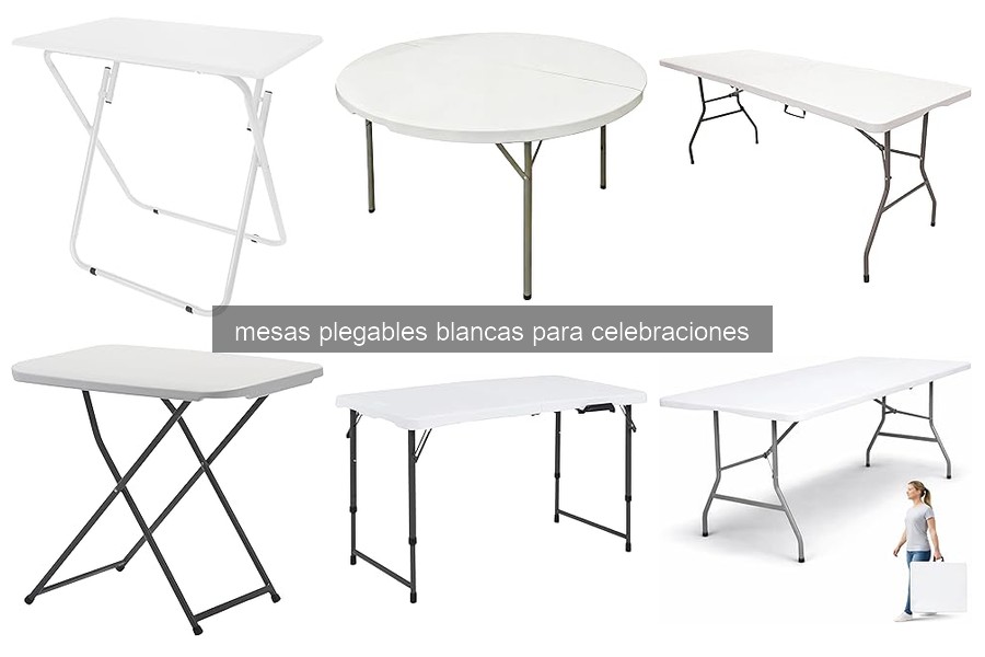 Mejores mesas plegables blancas para bodas y fiestas al aire libre
