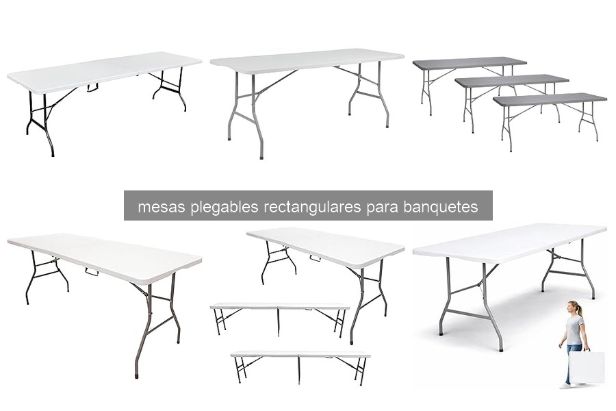 Mejores mesas plegables rectangulares para eventos al aire libre