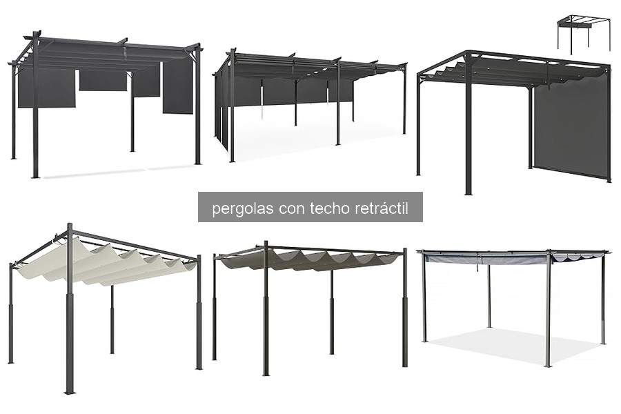 Mejores pérgolas con techo retráctil para patios pequeños