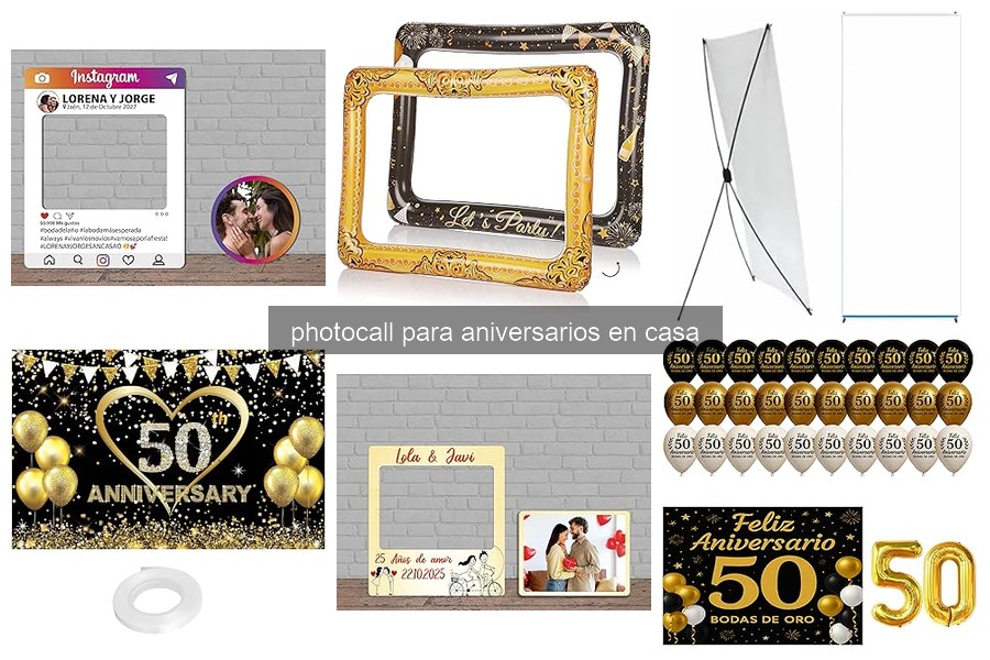 Mejores photocalls para aniversarios en casa: comparativa 2026