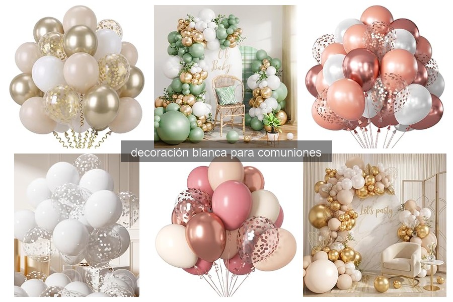 Mejores proveedores de decoración blanca para comuniones 2026
