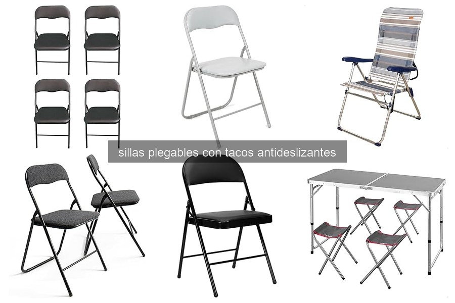 Mejores sillas plegables con tacos antideslizantes para eventos