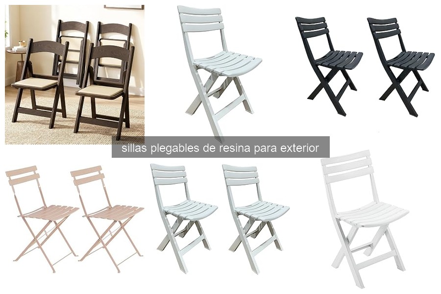 Mejores sillas plegables de resina para fiestas al aire libre