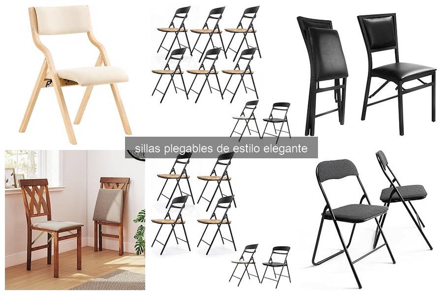 Mejores sillas plegables elegantes para eventos al aire libre