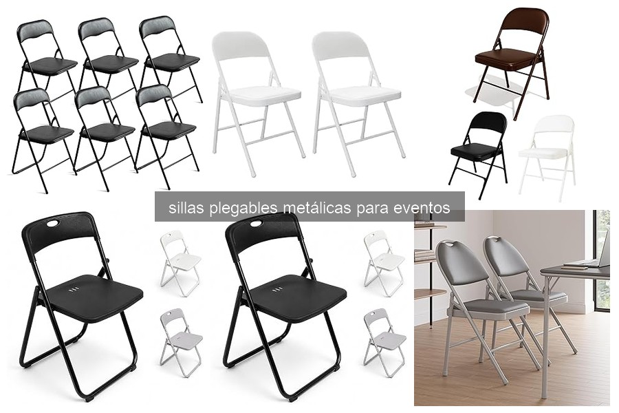 Mejores sillas plegables metálicas para eventos al aire libre