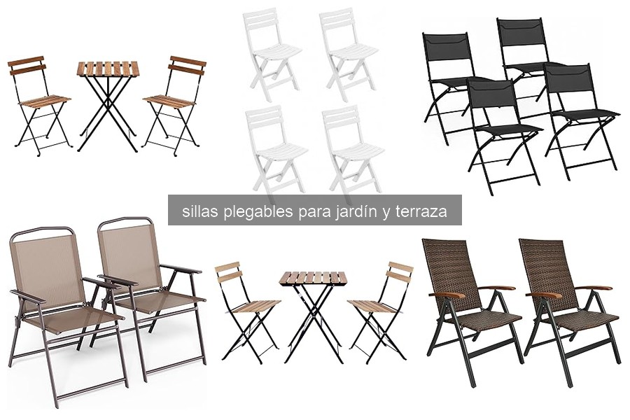 Mejores sillas plegables para jardín y terraza en 2026