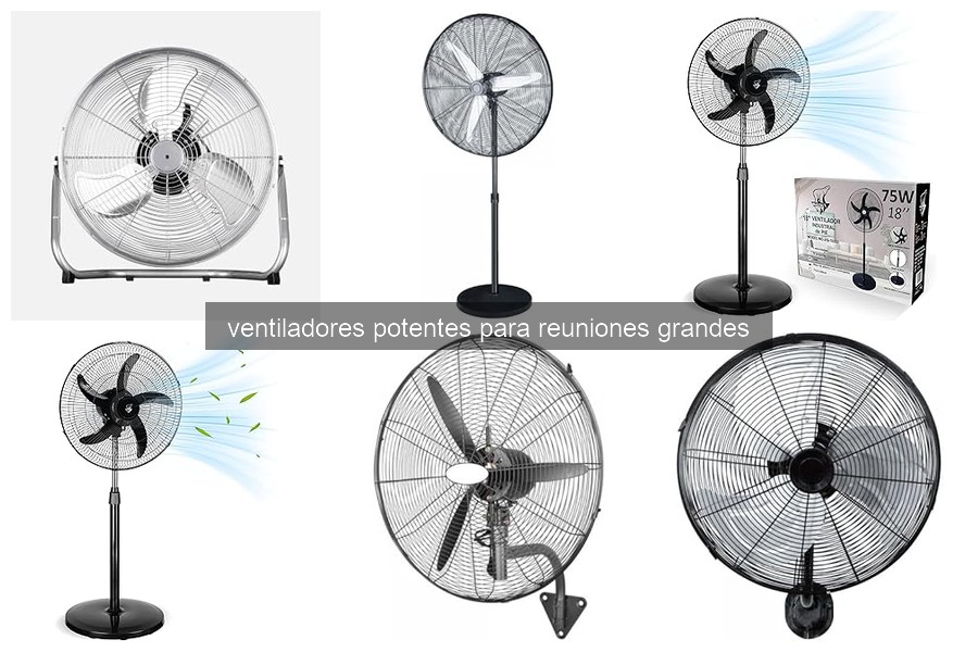 Mejores ventiladores potentes para reuniones grandes en 2026