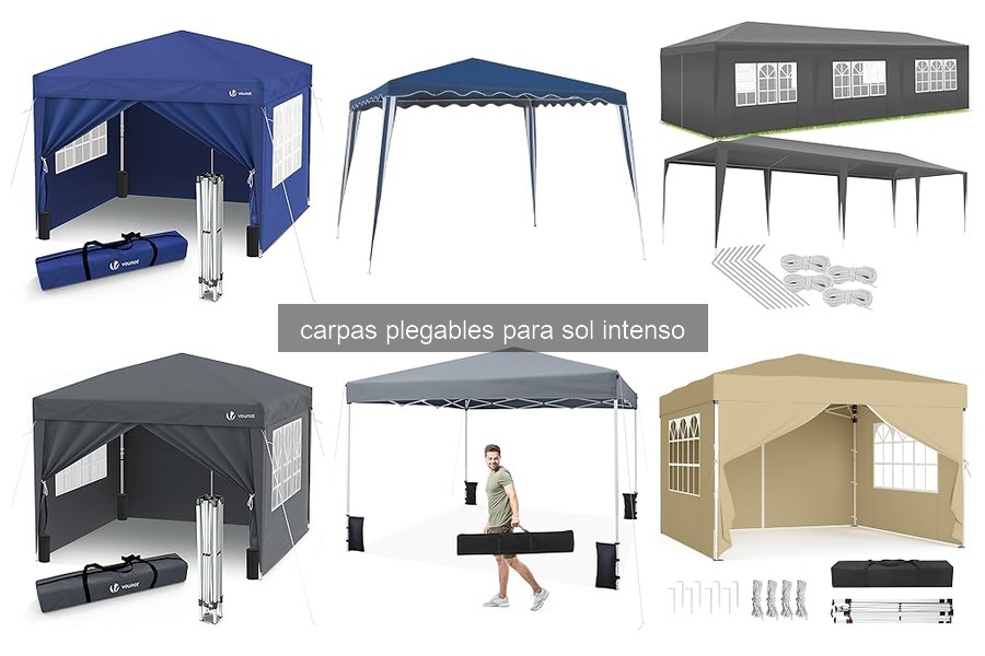Problemas comunes al usar carpas plegables en sol intenso