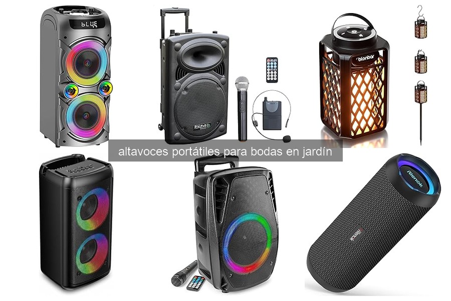 Problemas comunes con altavoces portátiles en bodas al aire libre