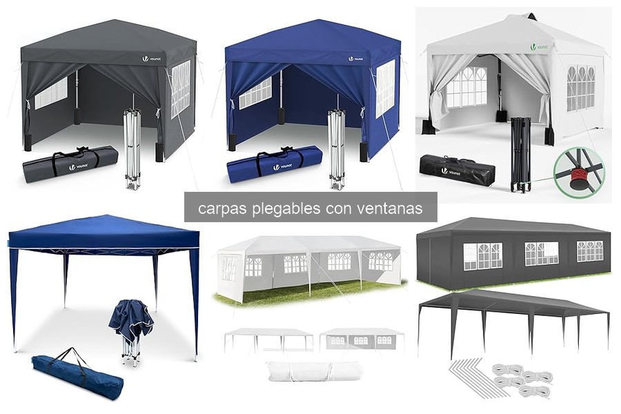 Problemas comunes con carpas plegables con ventanas y soluciones