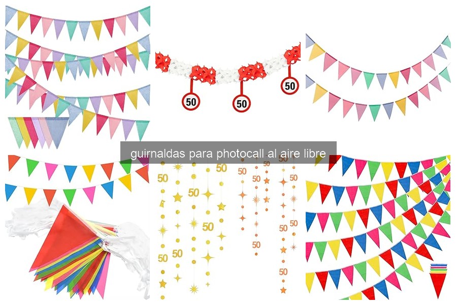 Problemas comunes con guirnaldas para photocall al aire libre