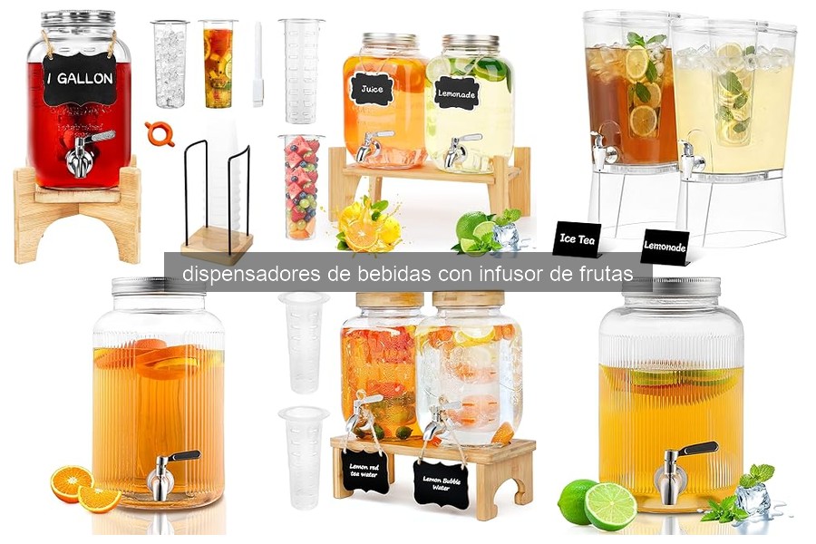 ¿Qué es un dispensador de bebidas con infusor de frutas?