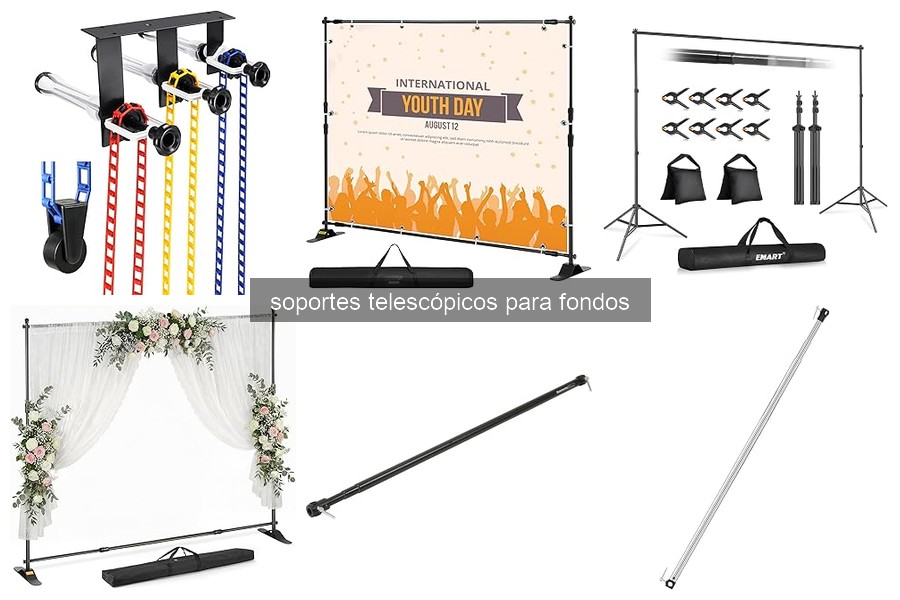 ¿Qué son los soportes telescópicos para fondos en fotografía?