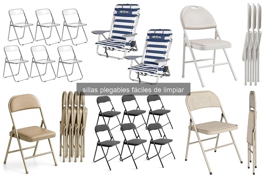 Sillas Plegables Fáciles de Limpiar para Eventos al Aire Libre