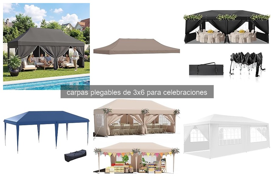 Soluciona problemas comunes con carpas plegables de 3x6