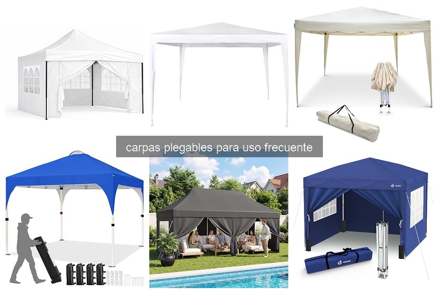 Tipos de carpas plegables: características esenciales