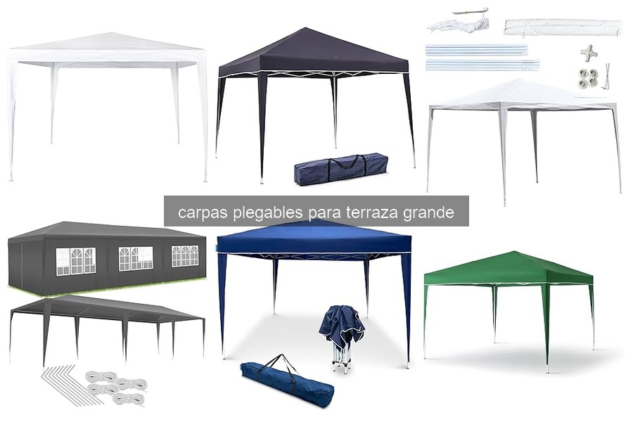 Tipos de carpas plegables para terrazas grandes en 2026