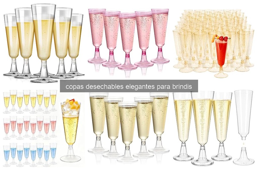 Tipos de Copas Desechables Elegantes para Brindis