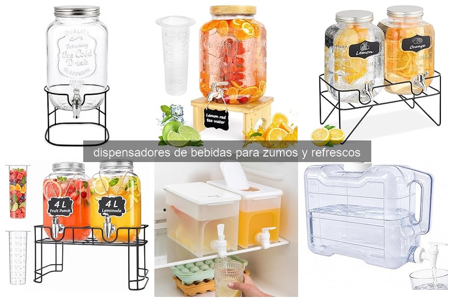 Tipos de dispensadores de bebidas para zumos y refrescos