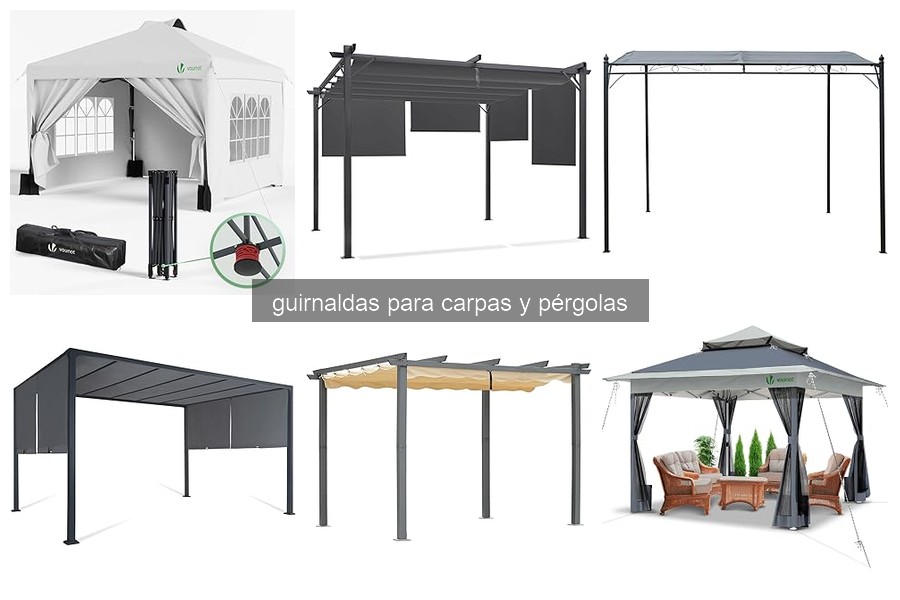 Tipos de guirnaldas para carpas y pérgolas: guía completa